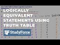 Use Truth Table to Show Logically Equivalent Statements (A→B)→C≡(C∨A)∧(B→C)