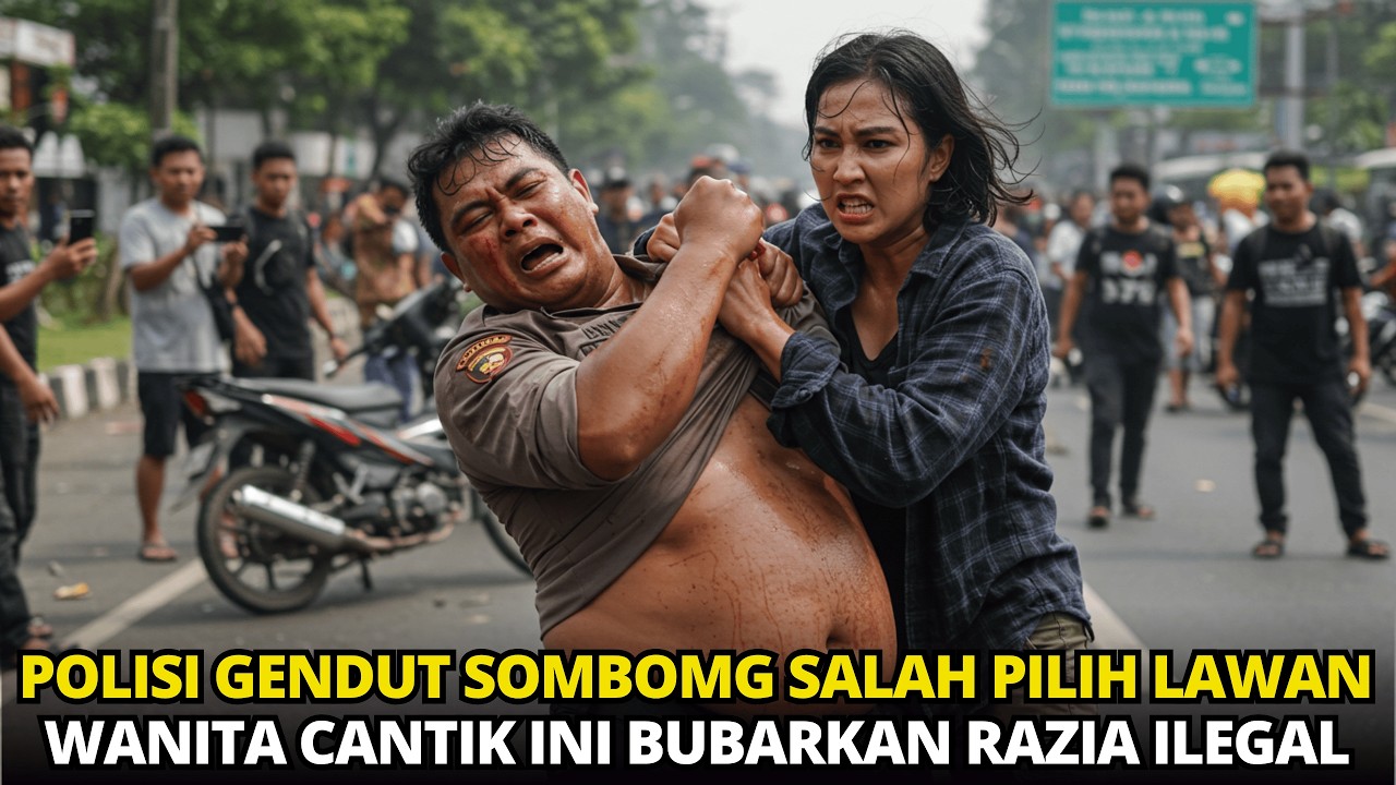 VIRAL‼️ POLISI GENDUT AROGAN SOK KERAS, DIBEKUK WANITA BADASS GARA GARA RAZIA ILEGAL!