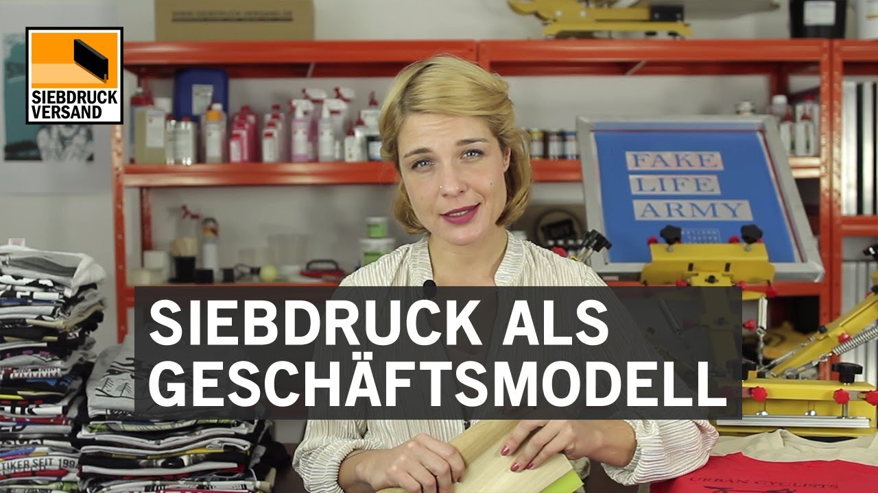 Siebdruck als Geschäftsmodell - Geld verdienen mit Textildruck - YouTube