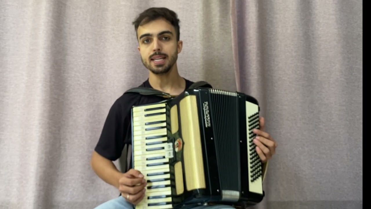 VIDEO AULA ACORDEON - consagrado ao senhor -  D