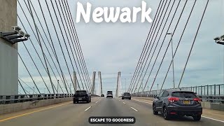 Visiting Newark, New Jersey - 4K Drive from Staten Island, New York