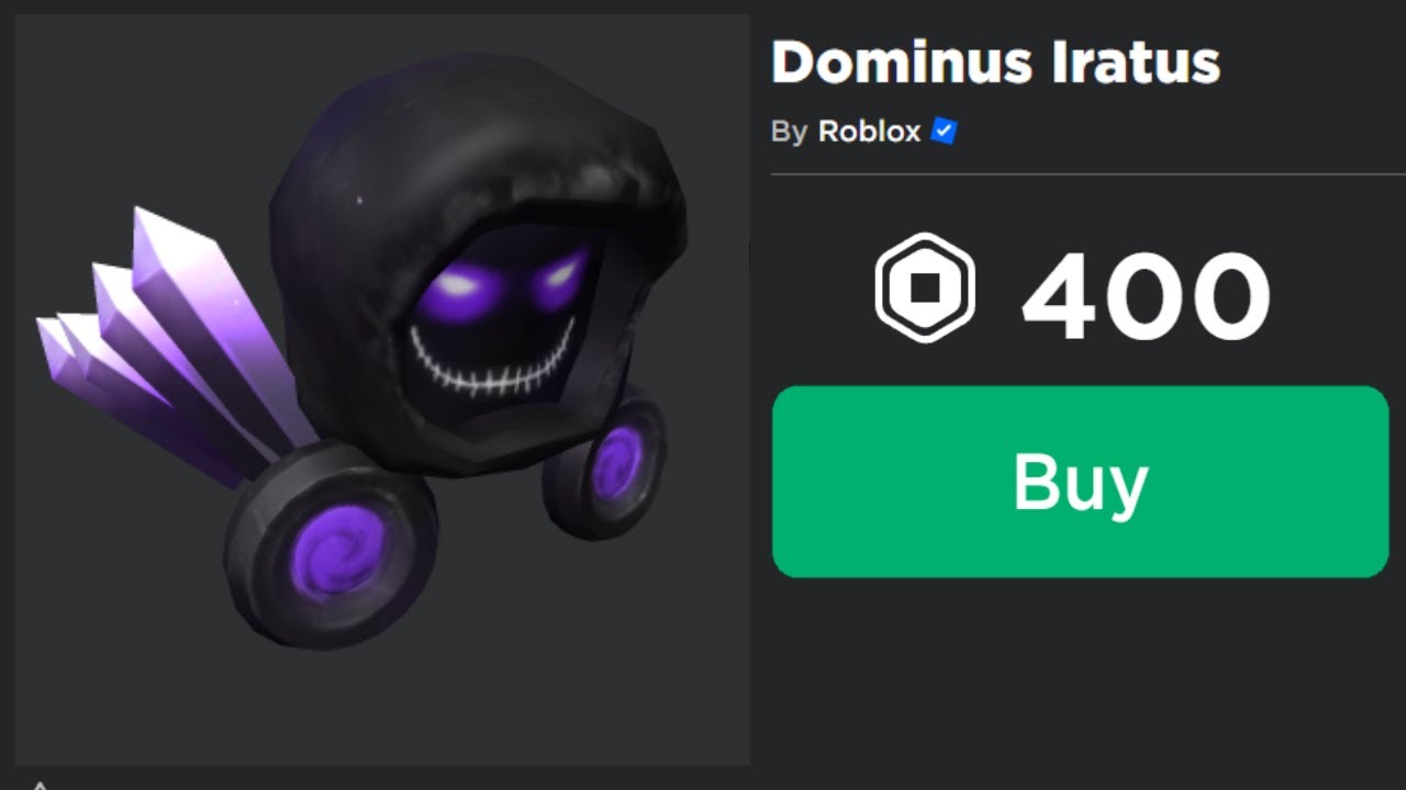 I made a fake dominus with the new prime gaming item : r/RobloxAvatars