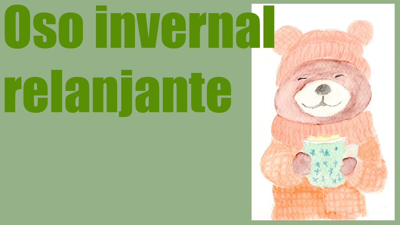 Dibujo relajante sin hablar | Oso invernal cozy ❄️