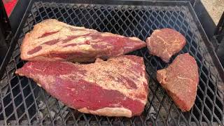 Tri-tips on the Santa Maria Barbecue