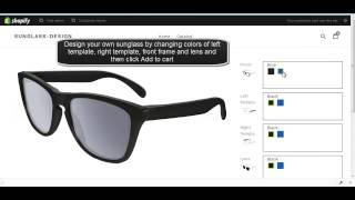 Custom Sunglass Designer admin screenshot 2