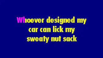 Ode to my car KARAOKE VERSION Ode to my car KARAOKE VERSION