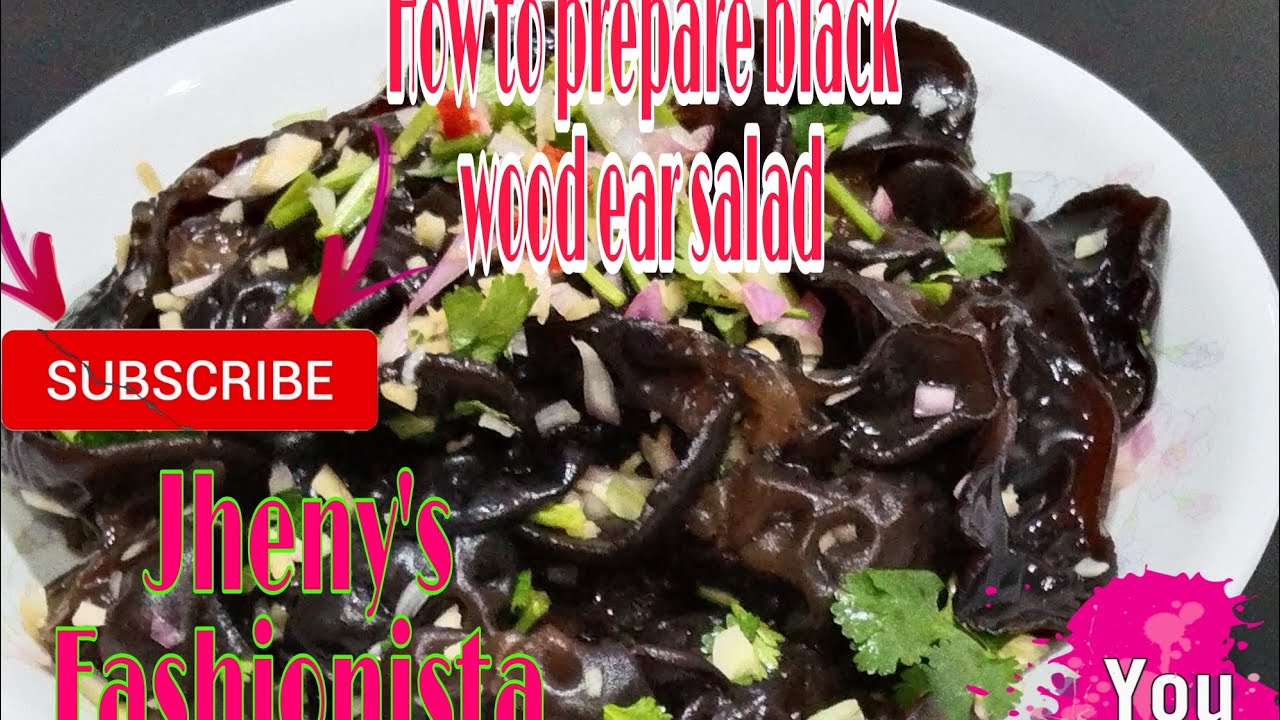 How to prepare Black Wood ear Salad.. YouTube