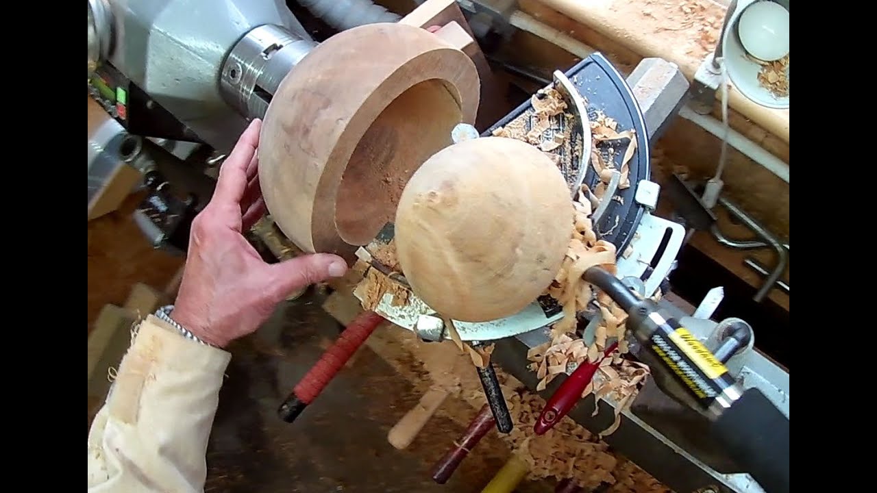 Apple Wood Turning (Part 4 of 5); Coring the Inside of a Bowl YouTube
