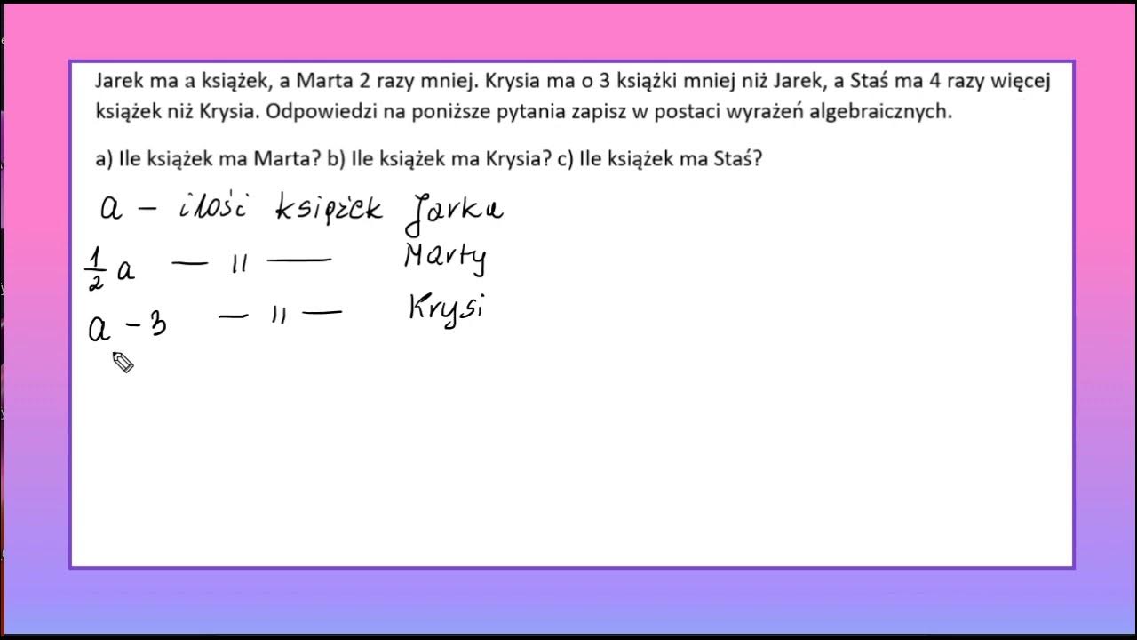 Wzór Na Podstawę W Trójkącie Równoramiennym WYRAŻENIA ALGEBRAICZNE I RÓWNANIA od podstaw: powtórka do sprawdzianu 1