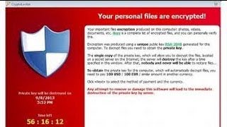 ازالة فيروس تشفير الملفات CryptoLocker