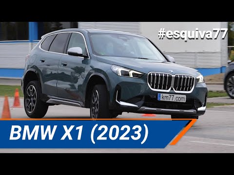 BMW X1 2023 - Maniobra de esquiva (moose test) y eslalon | km77.com