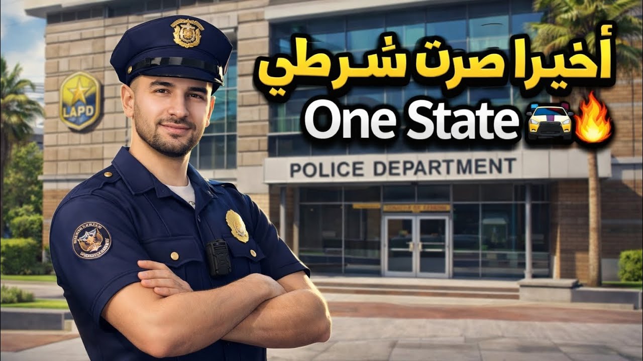 أول يوم إلي كشرطي في One State 🔥👮‍♂️