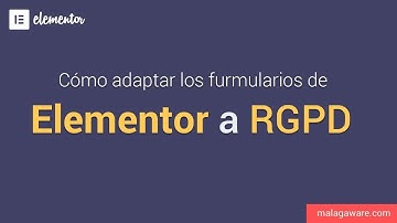⚠️Cómo adaptar los Formularios de Elementor Pro a RGPD