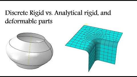 Abaqus: Analytical vs. discrete rigid parts and deformable parts.