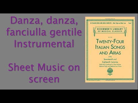 fanciulla gentile: Arietta For Medium Danza High and Low Voices danza fanciulla gentile: Arietta For Medium Danza High and Low Voices danza