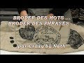 Broder des mots des phrases 