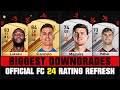 FIFA 24 | OFFICIAL BIGGEST RATING DOWNGRADES (EA FC 24)! 💀😲 ft. Maguire, Lukaku, Pulisic…