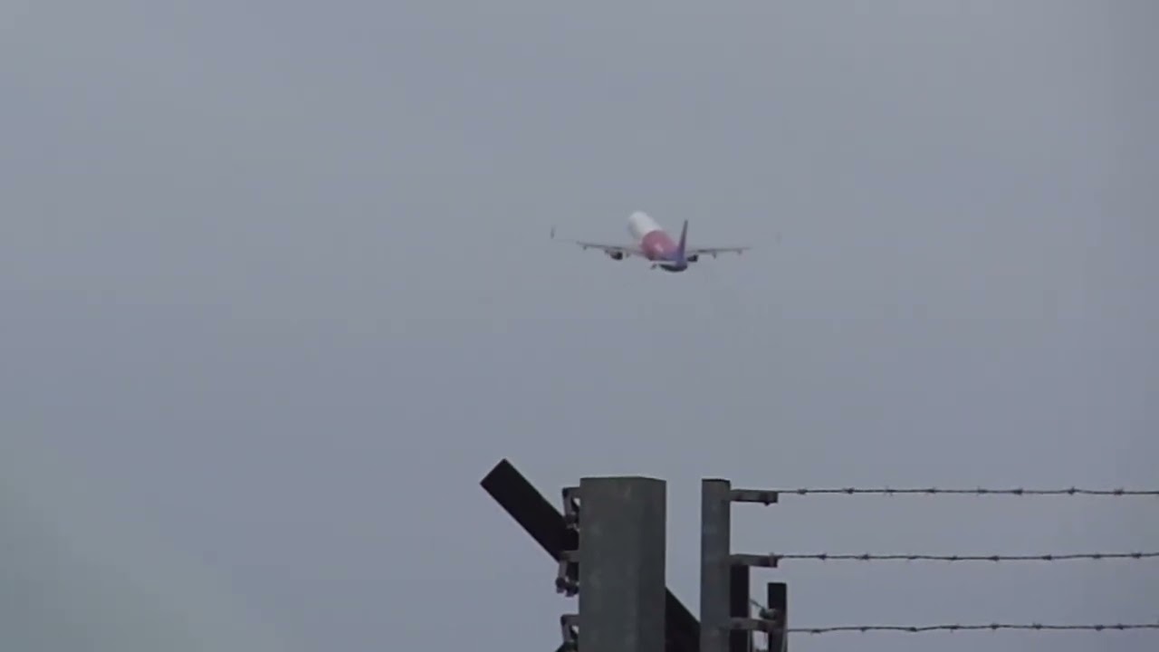 Wizzair DHL and Jet taking off #airplane #airport #aviation #runway #flying #travel 