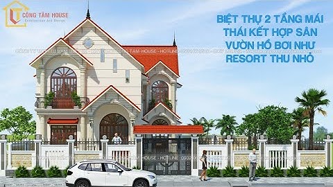 BIỆT THỰ MÁI THÁI 2 TẦNG - ĐẸP HÚT HỒN TẠI CỦ CHI KẾT HỢP HỒ BƠI +  SÂN VƯỜN SIÊU ĐẸP .
