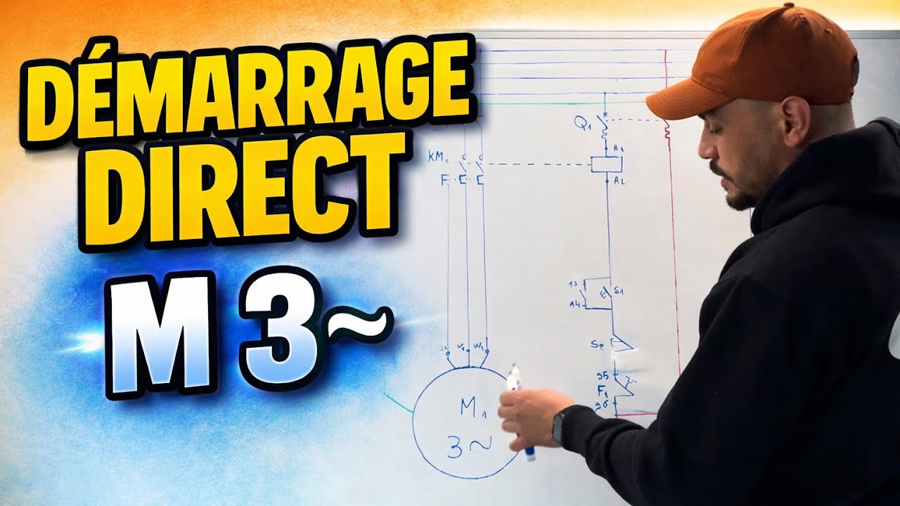 Démarrage direct d’un moteur électrique triphasé ( schéma de puissance ...