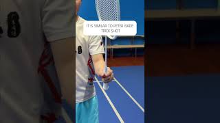 It is similar to Peter Gade trick shot #badminton #badmintonplayer