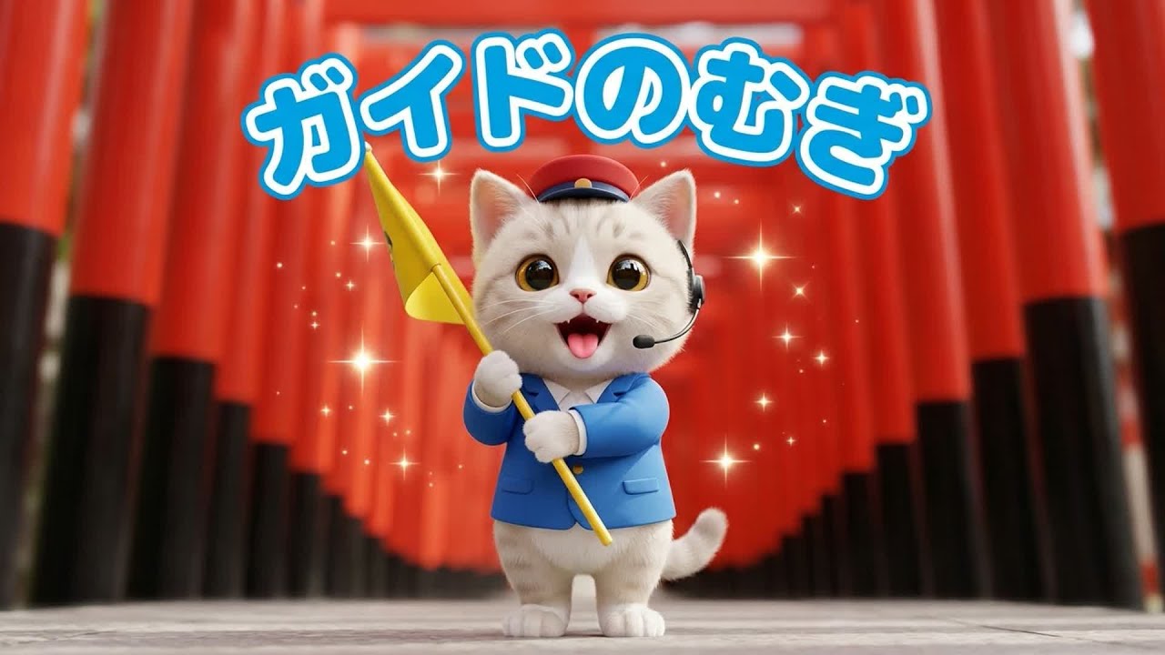 Ep.8 【社畜ねこのむぎ】京都の観光ガイド！むぎの一生懸命な一日 🐱⛩️🚩 | むぎの日常