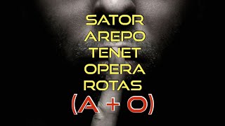 SATOR AREPO TENET OPERA ROTAS A O Pagbabahagi ni Maestro Virgo