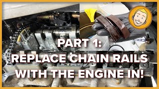 Porsche CAM TIMING CHAIN GUIDE RAIL Replacement/Install - Day 1 - Bank 1 (Condensed Version)