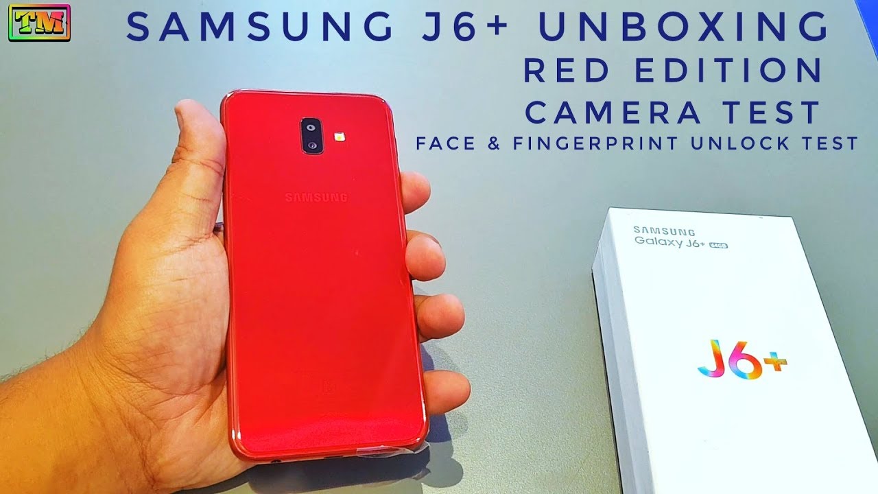 Samsung J6+ Unboxing Red Edition, Camera Test, Face