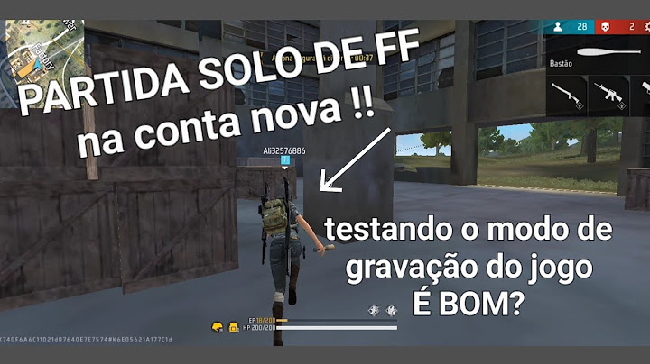 VOLTEI PRO FREE FIRE E TESTEI O MODO DE GRAVAÇÃO DO JOGO.