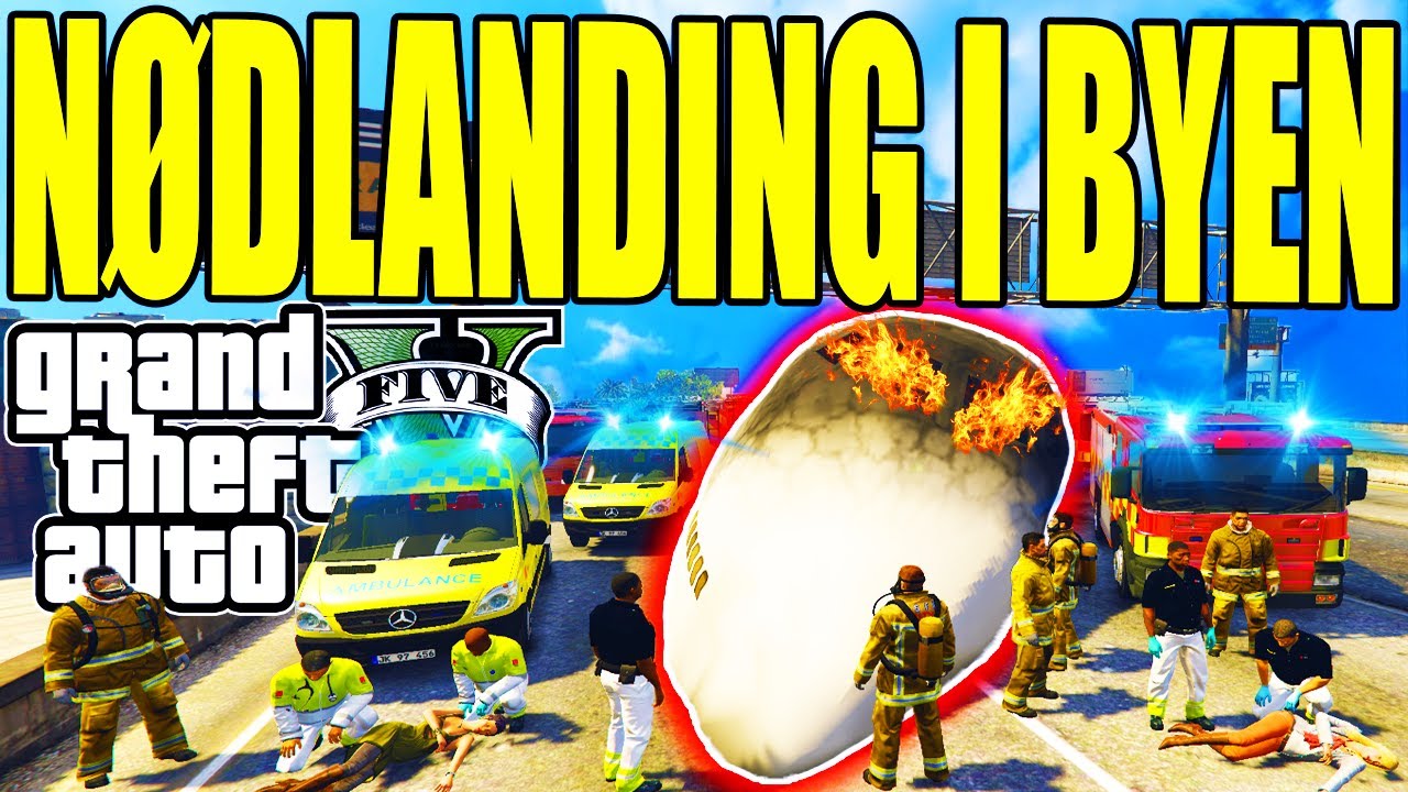 FARLIG NØDLANDING I BYEN - GTA V LSPD:FR - DANSK POLITI [#121]