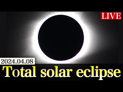 【LIVE】total solar eclipse2024, streamed live from North America／Provided by timeanddate