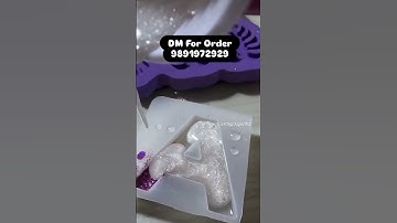 A Letter Resin Keychain | Personalized Alphabet Keyring | Handmade Gift for Her |