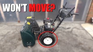 MTD Snowblower Doesn't Move - HOW to FIX!