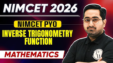 Nimcet 2026 Inverse Trigonometry Function | Mathematics | PW NIMCET #nimcet #nimcet2026
