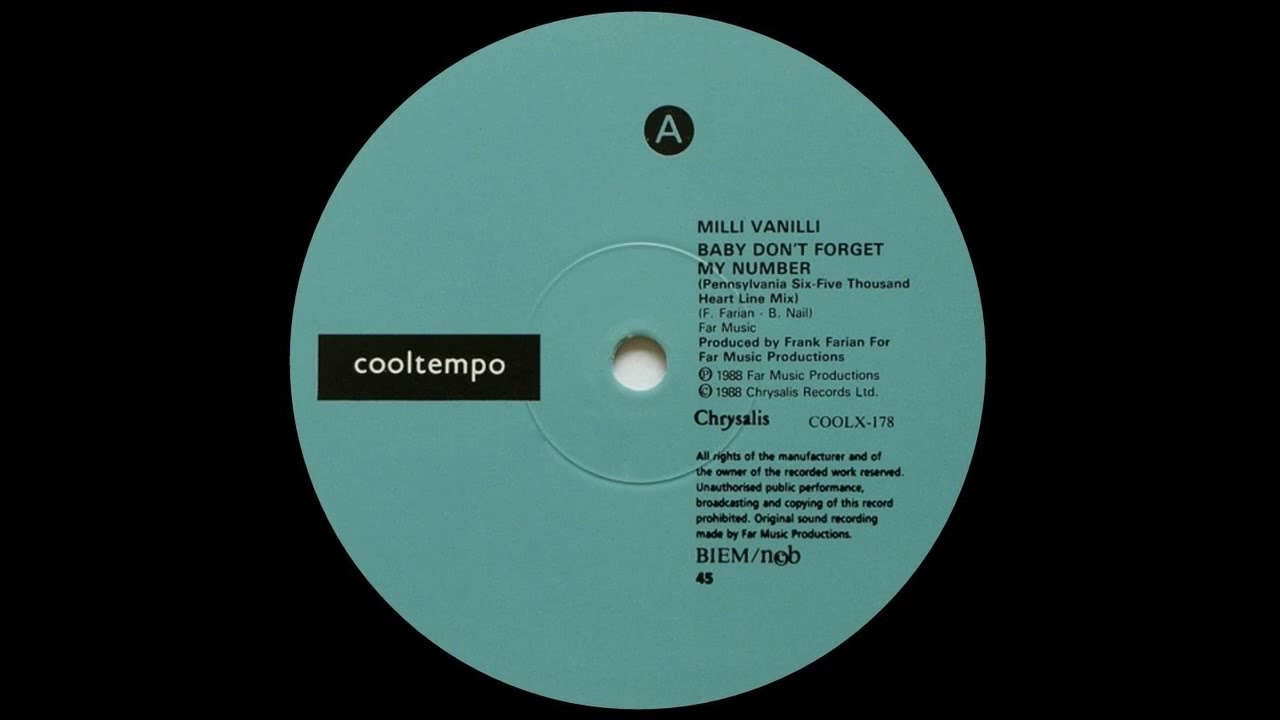 Milli Vanilli - Baby Don't Forget My Number (Pennsylvania Six-Five