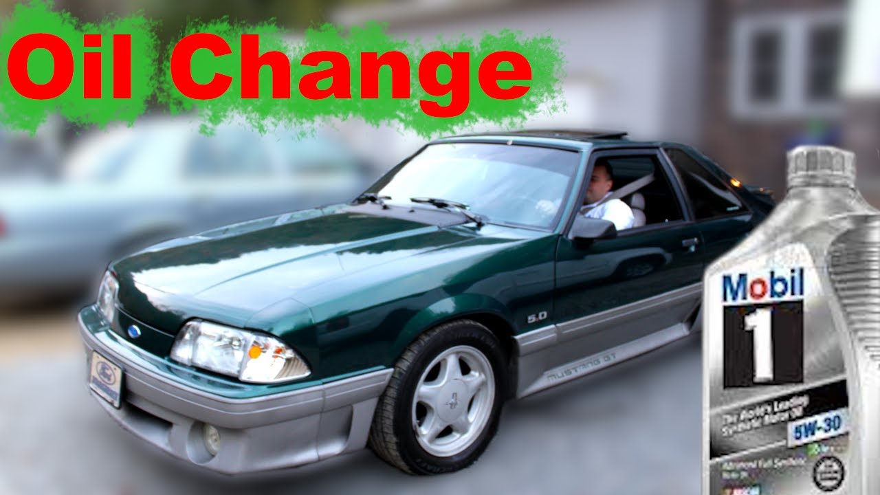 Fox Body Mustang Oil Change ! (How To) YouTube