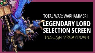 Total War: Warhammer III - UI Design Breakdown (Lord Selection Screen)
