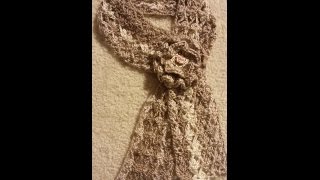 How to Crochet a Scarf  Trefoil Lace Stitch Scarf Tutorial