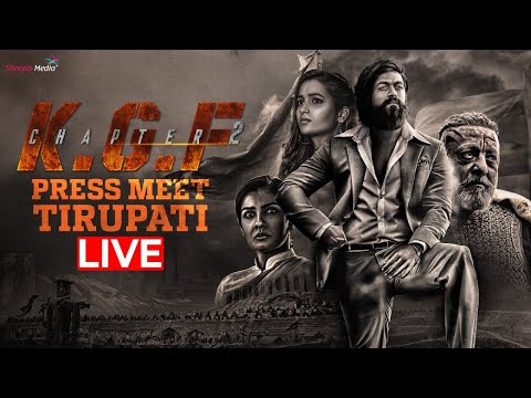 KGF Chapter 2 Tirupati Press Meet Live | Yash | Sanjay Dutt | Raveena Tandon | Srinidhi Shetty