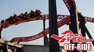 Red Fire Off-Ride Footage (60FPS), ViaSea Intamin Blitz Coaster | Non-Copyright