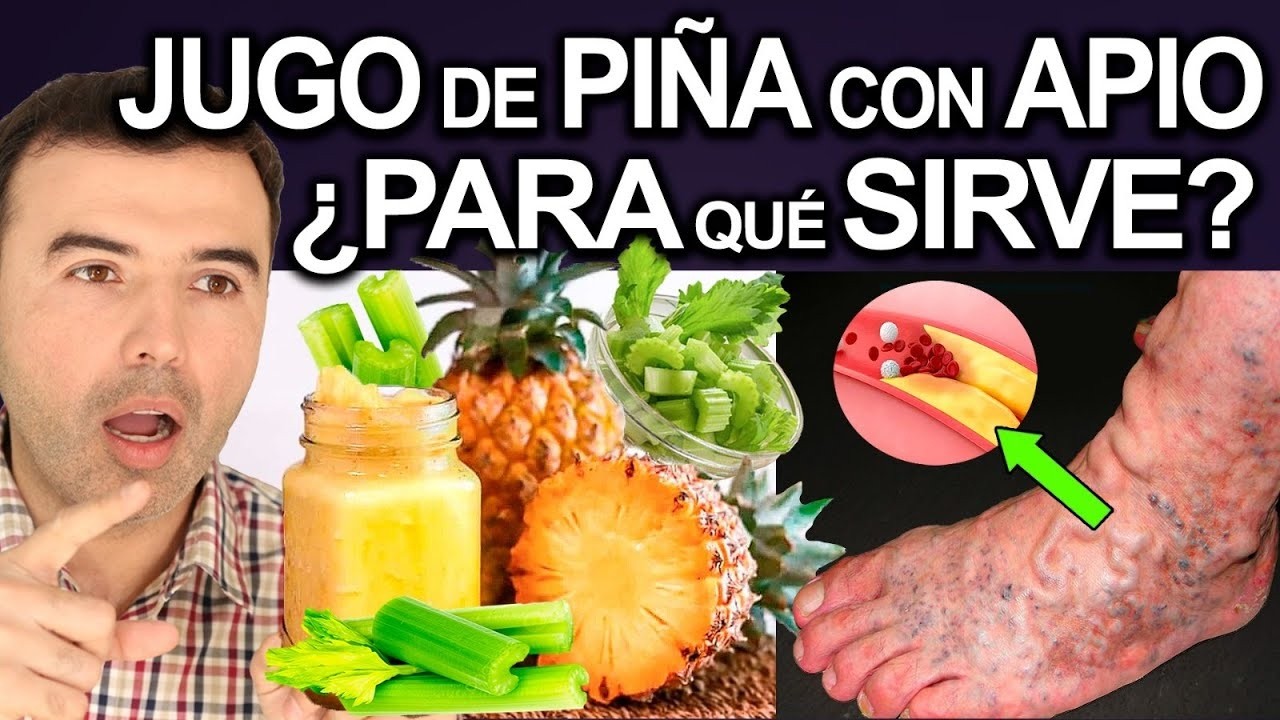 JUGO DE PIÑA CON APIO EN AYUNAS - Para Que Sirve, Beneficios Para Tu Salud Y Belleza