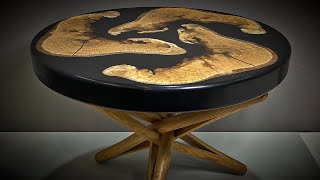 Round Epoxy Table Build. WOODWORKING