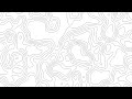 White Abstract Topographic Lines | Minimal Line Art Background | 8 Hours 4K 60FPS