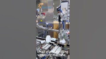 Small Granules Filling Bottle Capping Machine, Automatic Filler and Capper Machine for  container