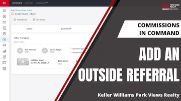 Add An Outside Referral To Your KW Commission In Command