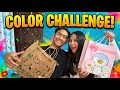 We Tried The VIRAL Color Challenge😍😮//Brother V/S Sister🤩#youtube #challenge #viral 