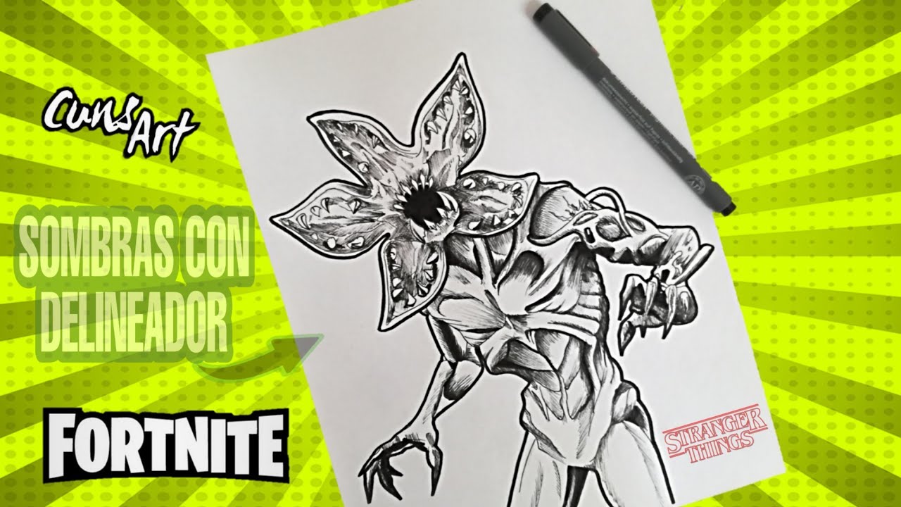 COMO DIBUJAR A DEMOGORGON | FORTNITE | how to draw demogorgon | stranger  tings - thptnganamst.edu.vn