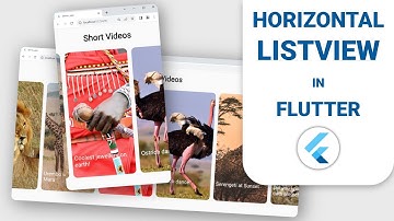 How to make a horizontal scrollable list using the ListView.builder() in Flutter.