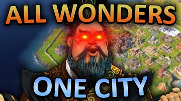 I built EVERY Wonder in ONE CITY in Civ 6 on the HARDEST difficulty in one single game.